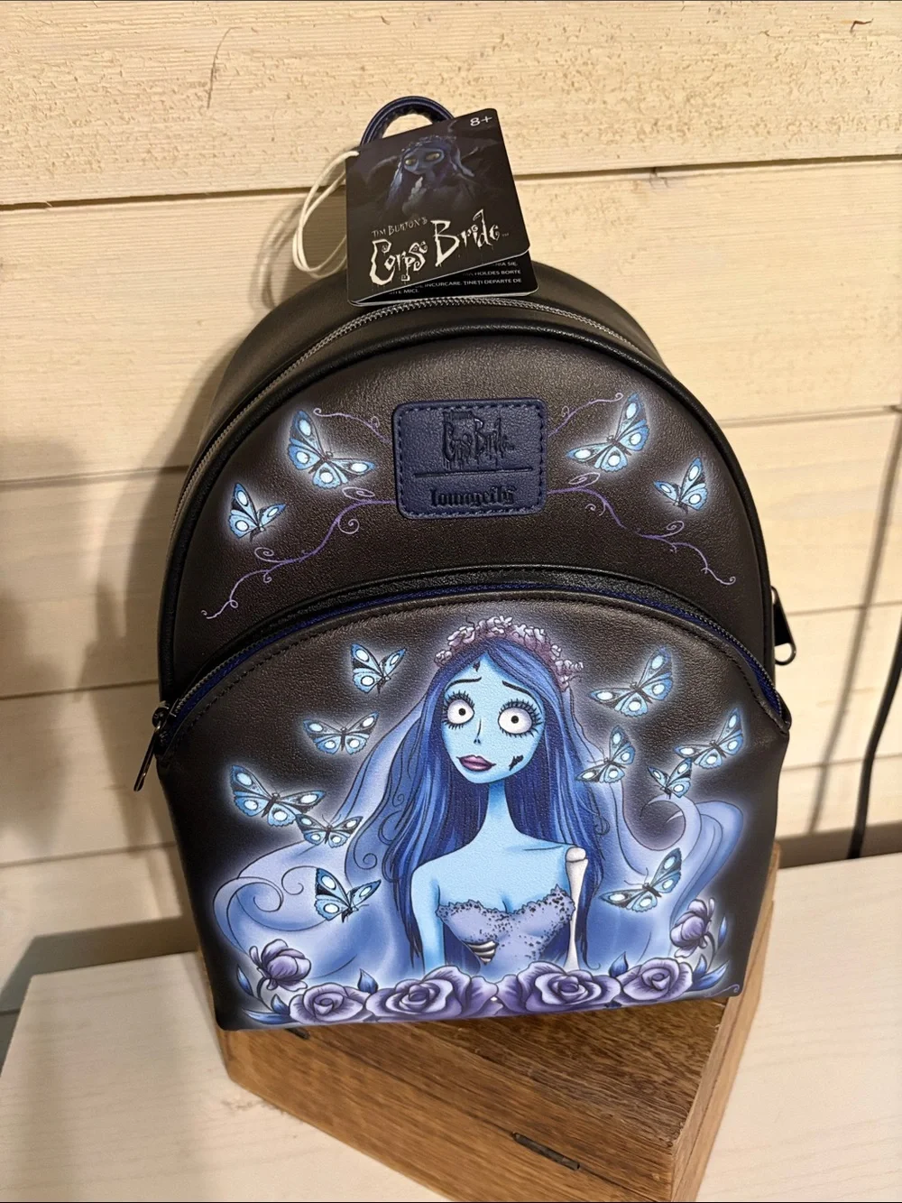 Loungefly Black and Blue The Corpse Bride Mini Backpack
